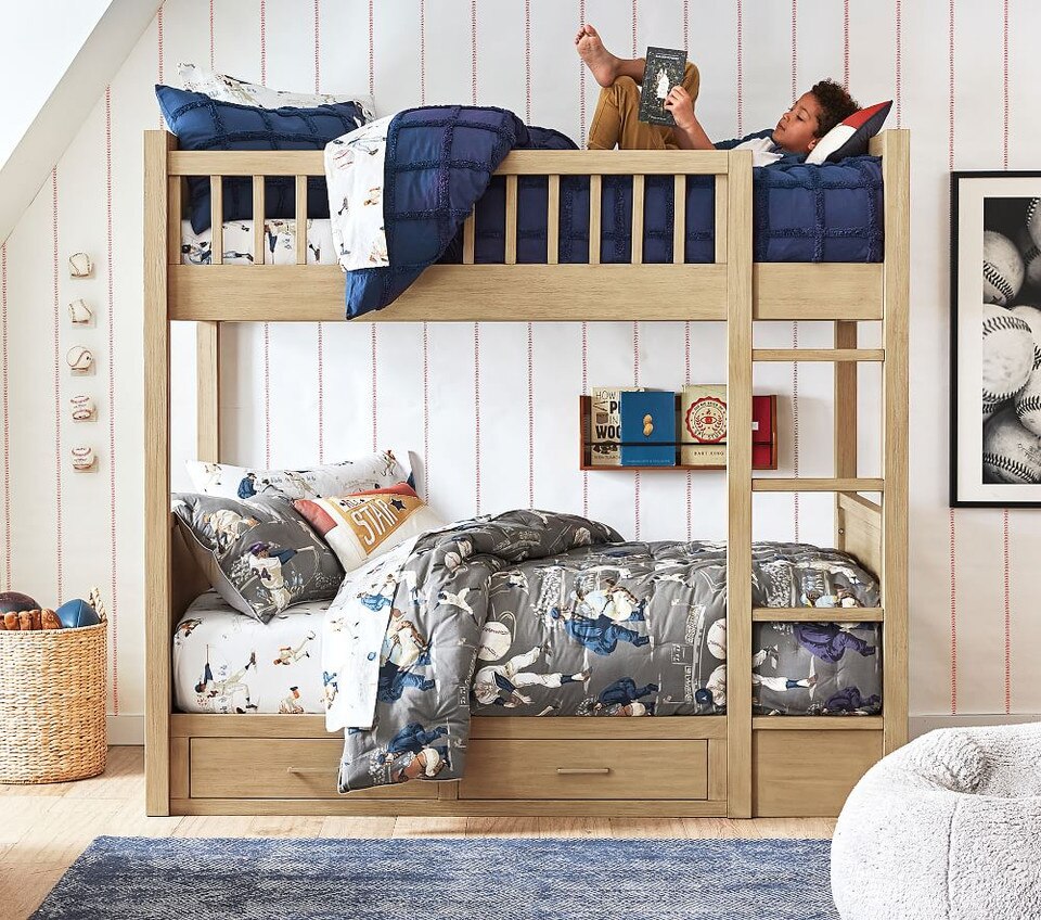 Reese Candlewick Texture Organic Duvet Cover & Shams Pottery Barn Kids UK